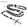 2023 New Trendy Black Cross Pendant Necklace for All