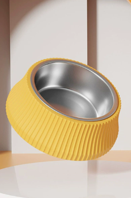 Large Stainless Steel Anti-Tipping Dog Food Bowl