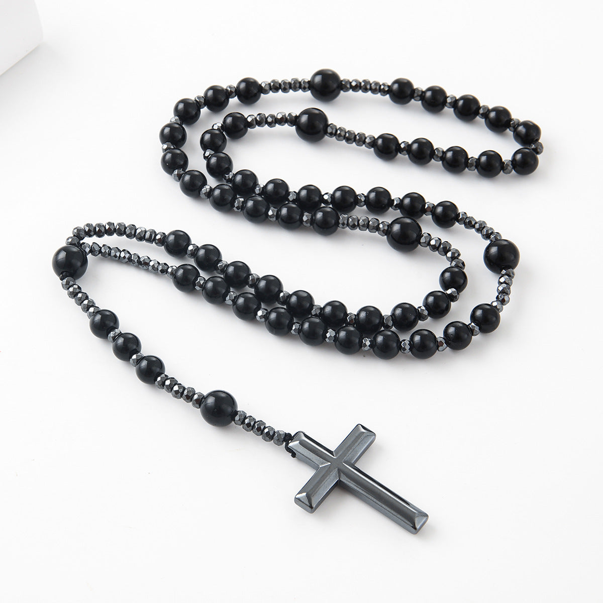 2023 New Trendy Black Cross Pendant Necklace for All