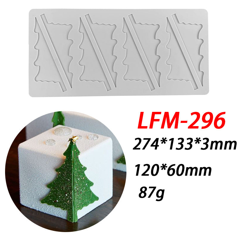 Christmas Snowflake Fondant Lace Mat & Silicone Molds
