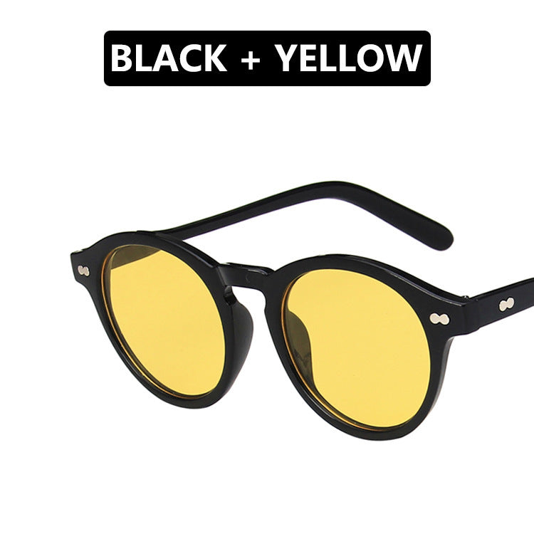 "Retro Round Frame Sunglasses for Trendy Men & Women"