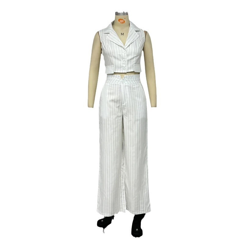 2023 Autumn New Women’s Cropped Blazer and Pants Set