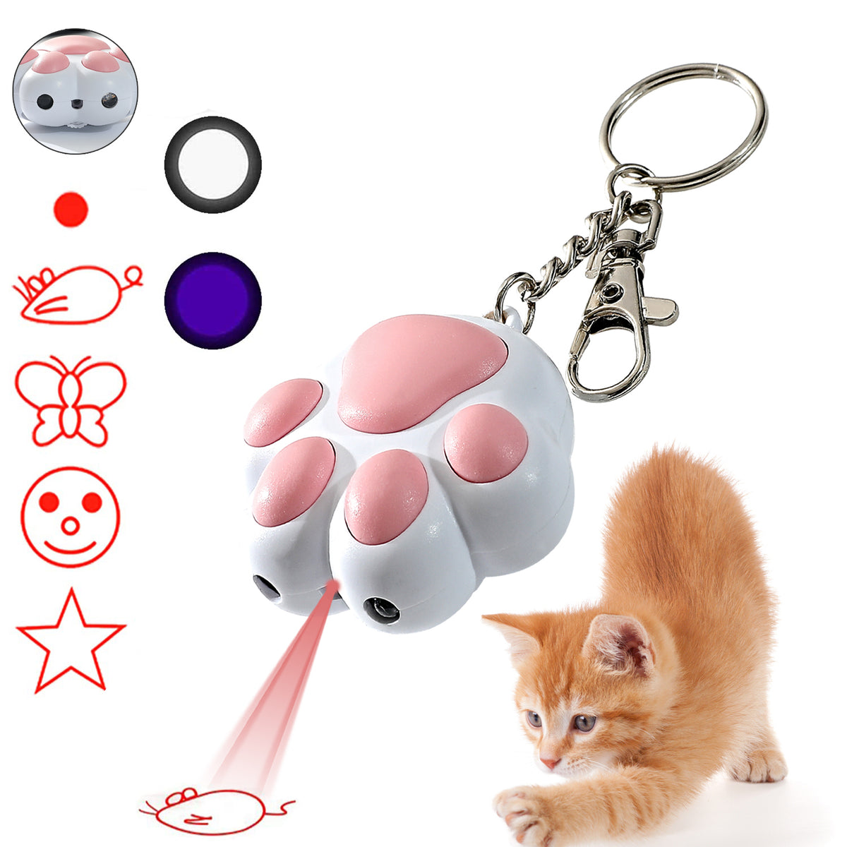 Multifunctional USB Charging Interactive Cat Toy