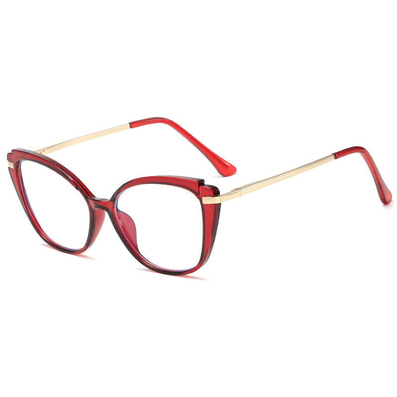 Vintage Triangular Blue Light Blocking Glasses for Women