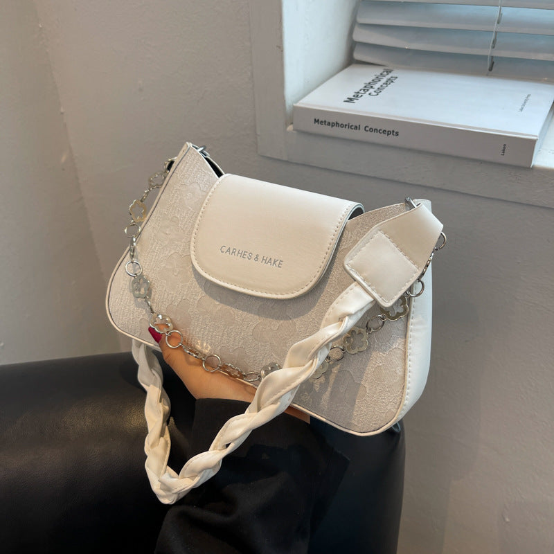 French Minimalist Women's Chain Crossbody Bag (2022)
