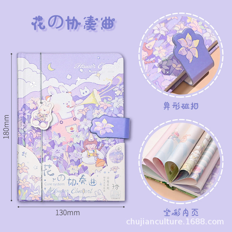 Korean Style Magnetic Notebook for Students (B6 Size)
