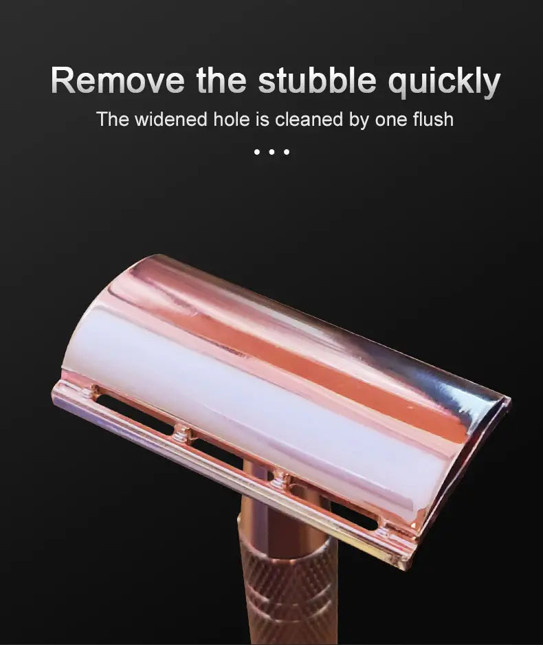 Double Edge Safety Razor with Long Handle for Men
