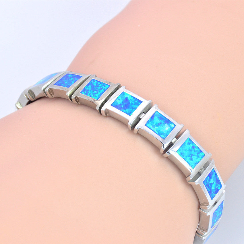 Hawaiian Square Opal Stylish Bracelet