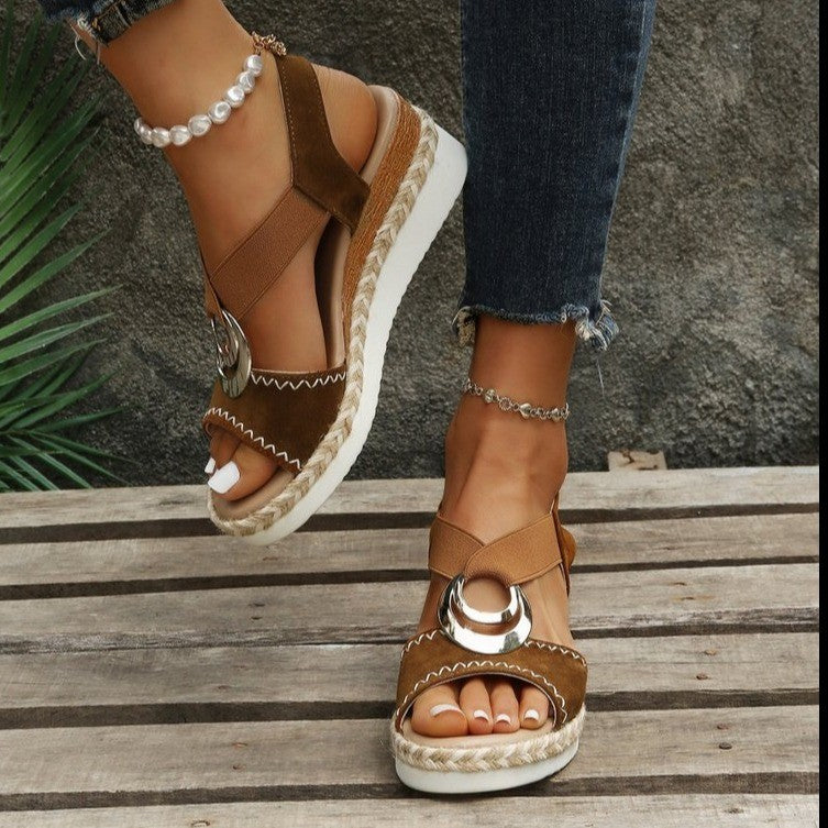 2022 Summer New Women's Wedge Sandals Size 42