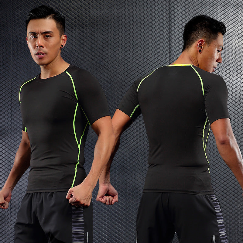 Men's Tight-Fitting Long Sleeve Sports Training Shirt