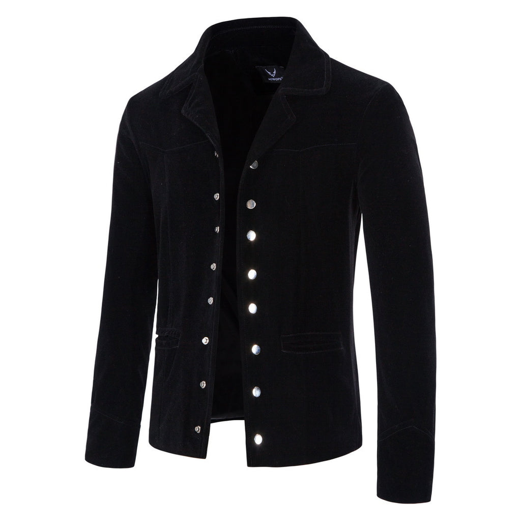 Men's Velvet Jacket - Single Breasted, Autumn/Winter 2021