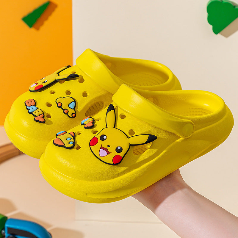Pikachu Kids' Summer Indoor Slippers - Non-Slip EVA