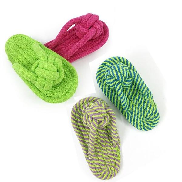 Durable Cotton Rope Slippers Dog Chew Toy