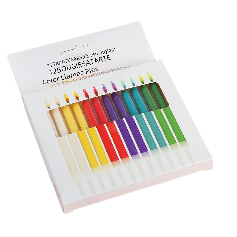 Colorful Flame Candles for Creative Birthday Cakes