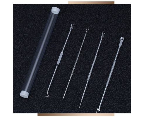 Stainless Steel Pimple Extractor 4-Piece Set