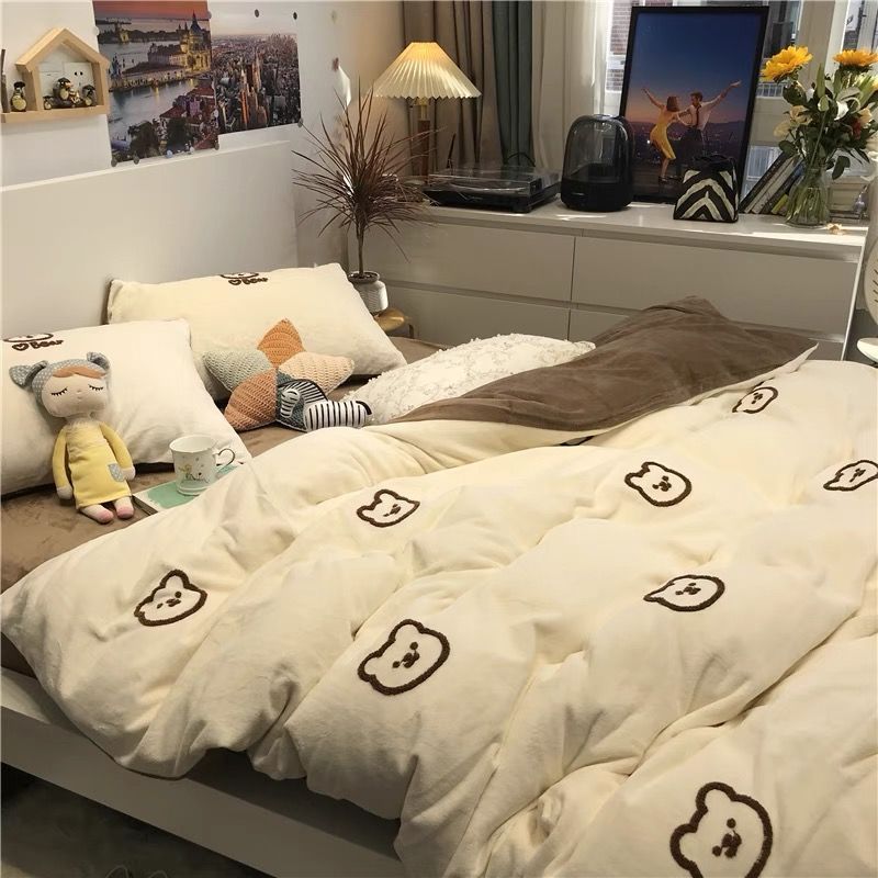 Dormitory Single Student Bedding Set - 3 Pieces
