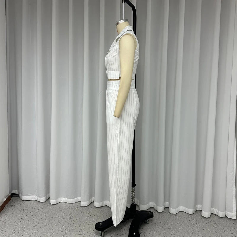 2023 Autumn New Women’s Cropped Blazer and Pants Set