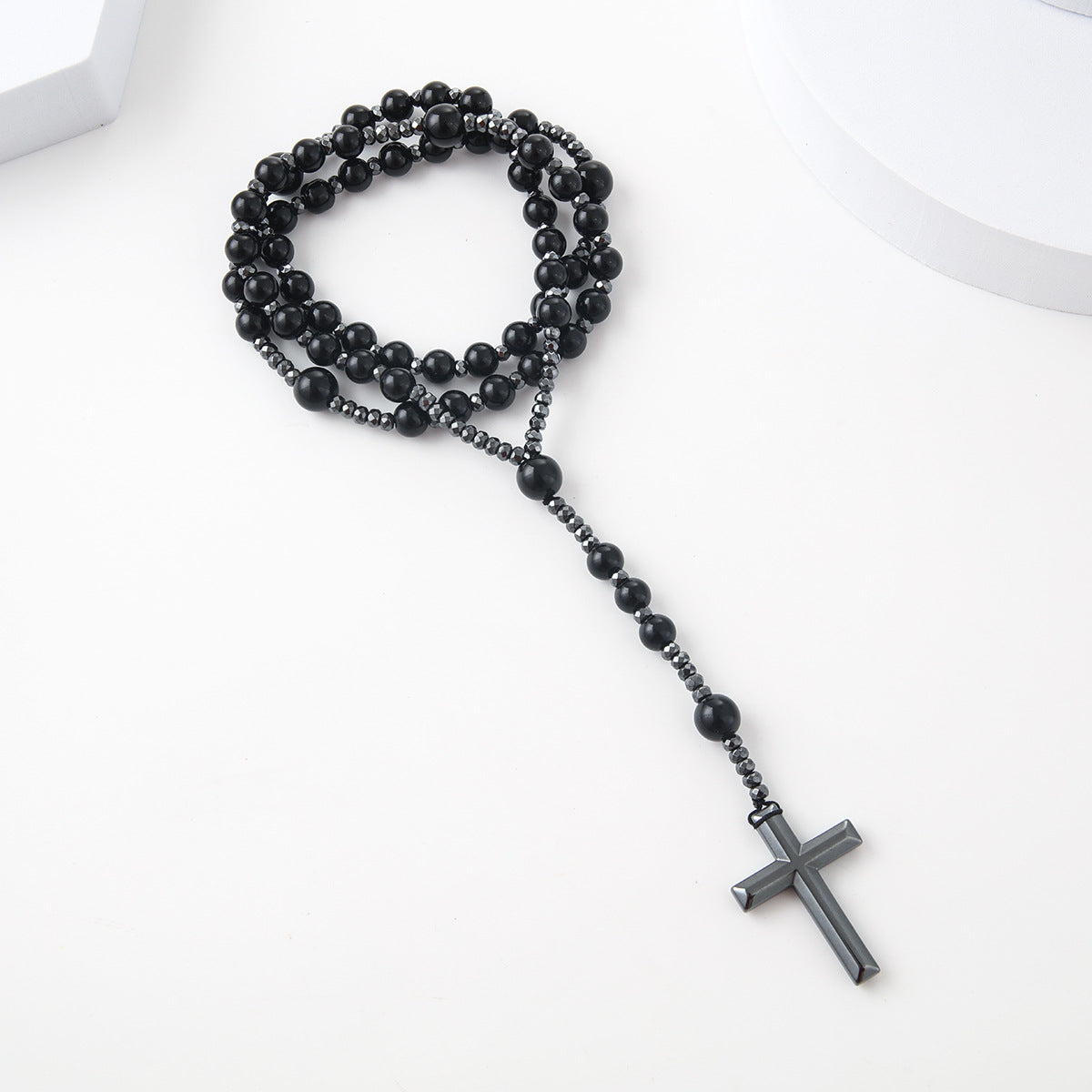2023 New Trendy Black Cross Pendant Necklace for All