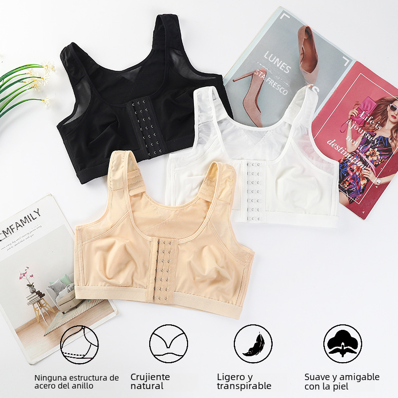 Posture Corrector Bra for Women - Front Closure, Thin Design
