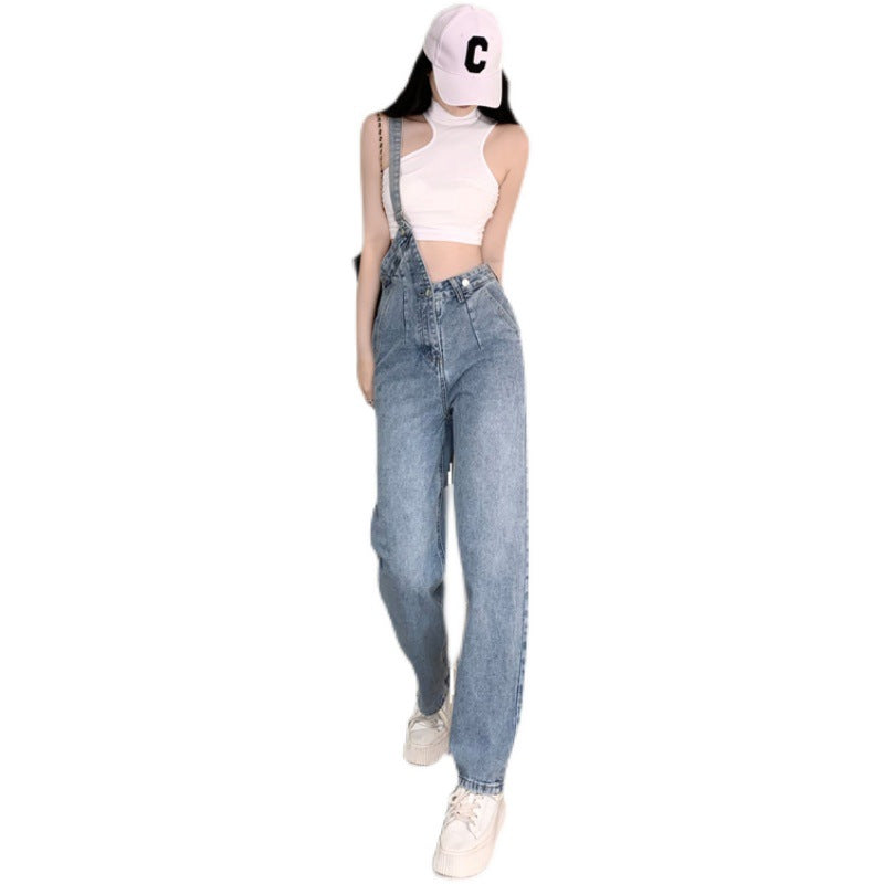 One Shoulder Strap Women's Designer Jeans