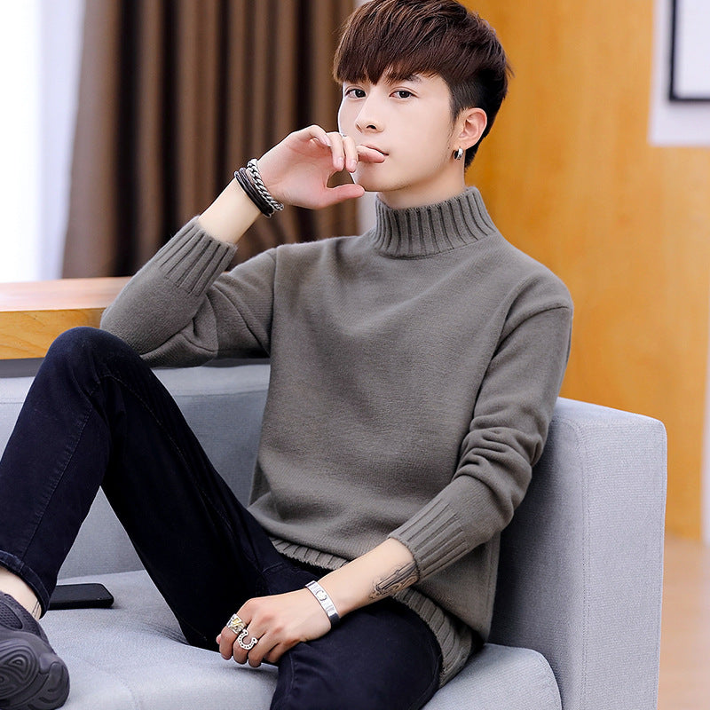 Men's Winter 2019 Korean Style Loose Turtleneck Sweater