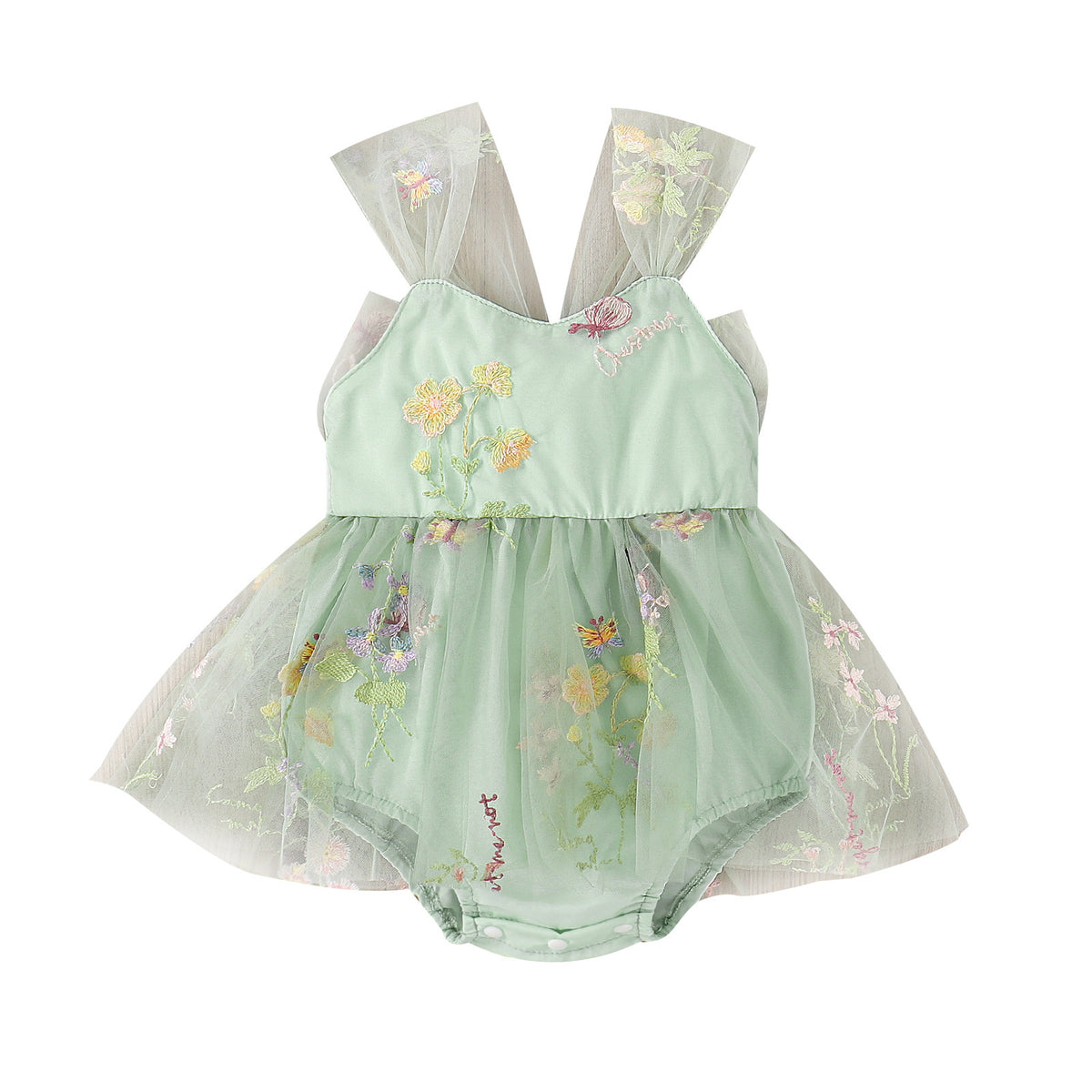 2023 Spring/Summer Girls' Embroidered Lace Romper