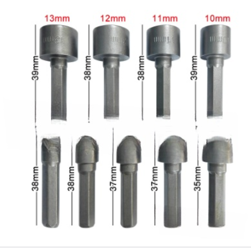 9-Piece Hex Key and Socket Wrench Set (5-13mm)