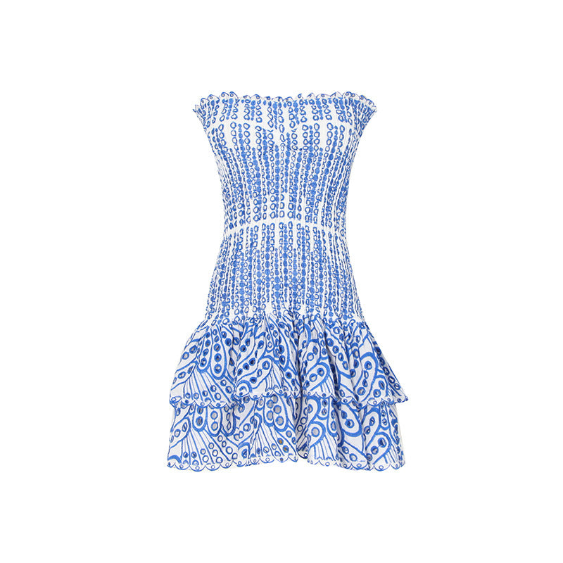 2024 Spring Sexy A-Line Strapless Embroidered Dress