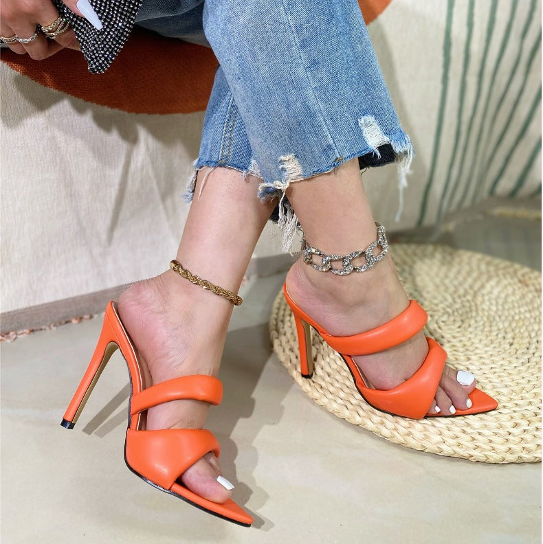 2023 Women's Pointed Toe High Heel Sandals (A6-65)