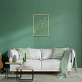Thickened Modern Metal Line Art Wall Decor (1pc)