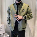 Trendy Men's Long Sleeve Jacket with Lapel Collar