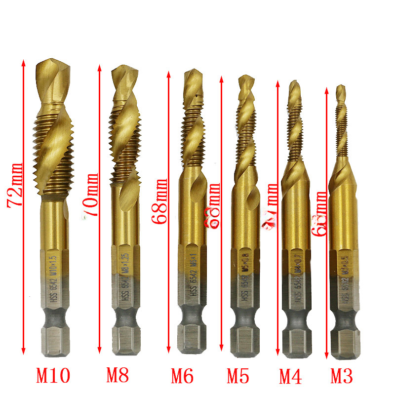 Hex Shank Tapping and Drilling Tool with Chamfer
