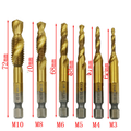 Hex Shank Tapping and Drilling Tool with Chamfer