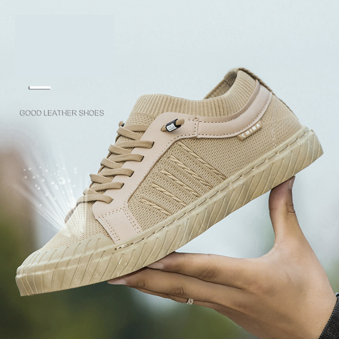 Lightweight Breathable Men's Canvas Trainers for Summer
