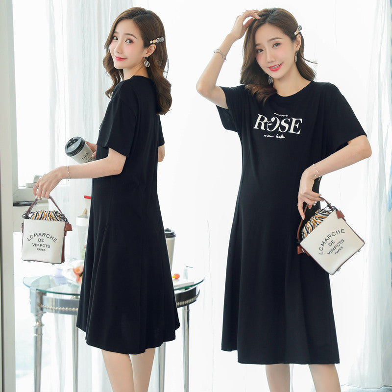 2020 Summer Korean Style Maternity Dress (Short Sleeve)