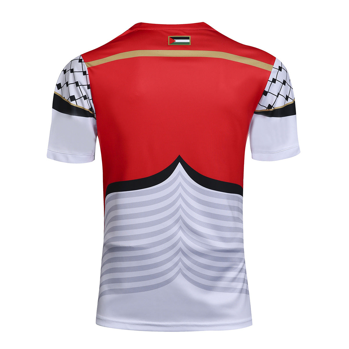16-17 Palestine White and Black Jersey