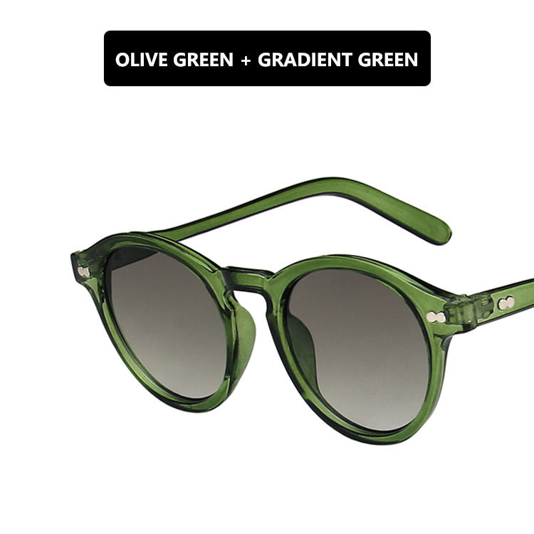 "Retro Round Frame Sunglasses for Trendy Men & Women"