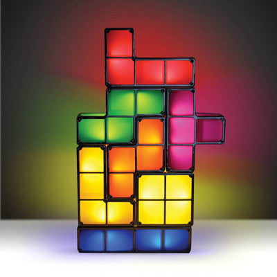 LED Tetris Lamp with Sensor - Block Night Light