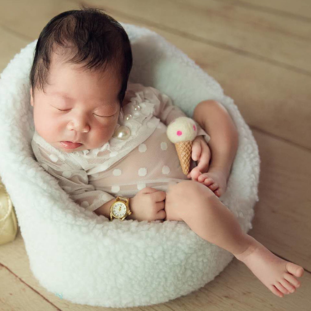 White Small Sofa for Newborn Photography Props