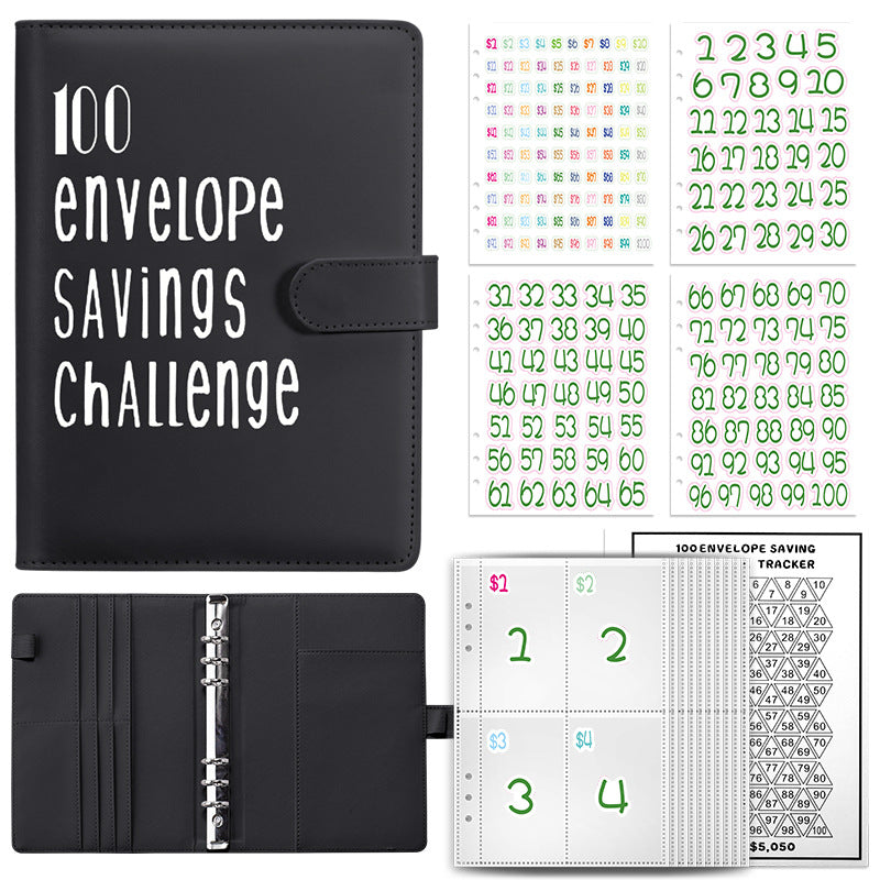 100 Envelope Challenge Notebook for Couples' Savings
