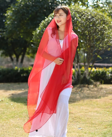 Solid Color Ice Silk Scarf - Long Beach Shawl