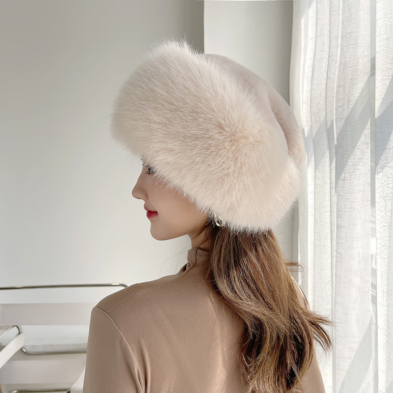 2023 Winter Faux Fur Fox Fur Warm Hat Collection