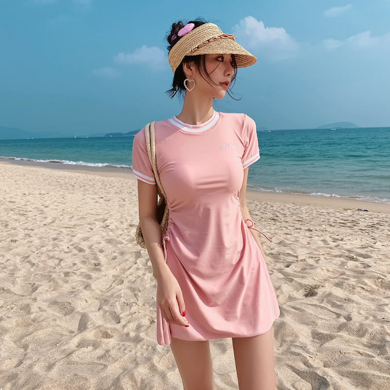 2024 Women's Two-Piece Swimwear Skirt Style Sporty