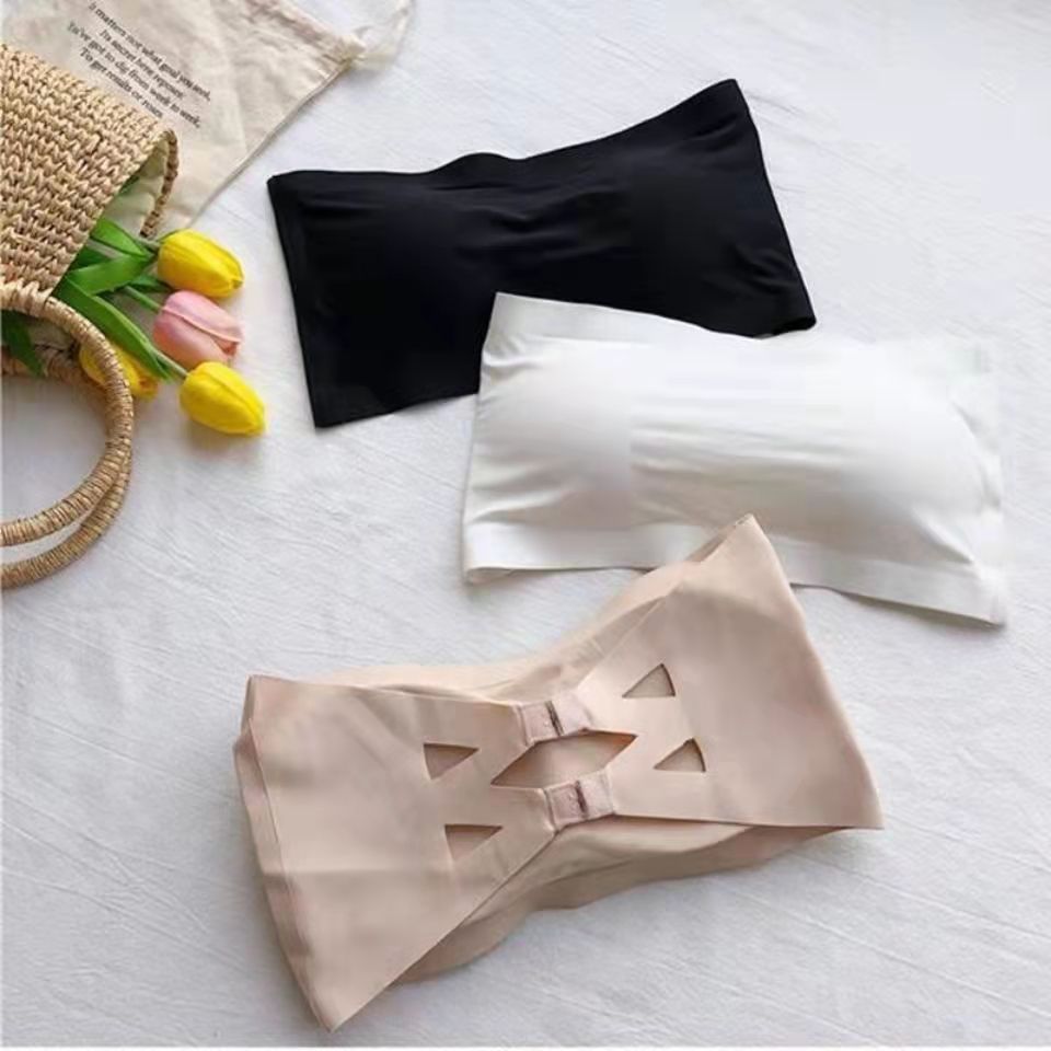 Ice Silk Strapless Bra for Women - Summer Sexy Top