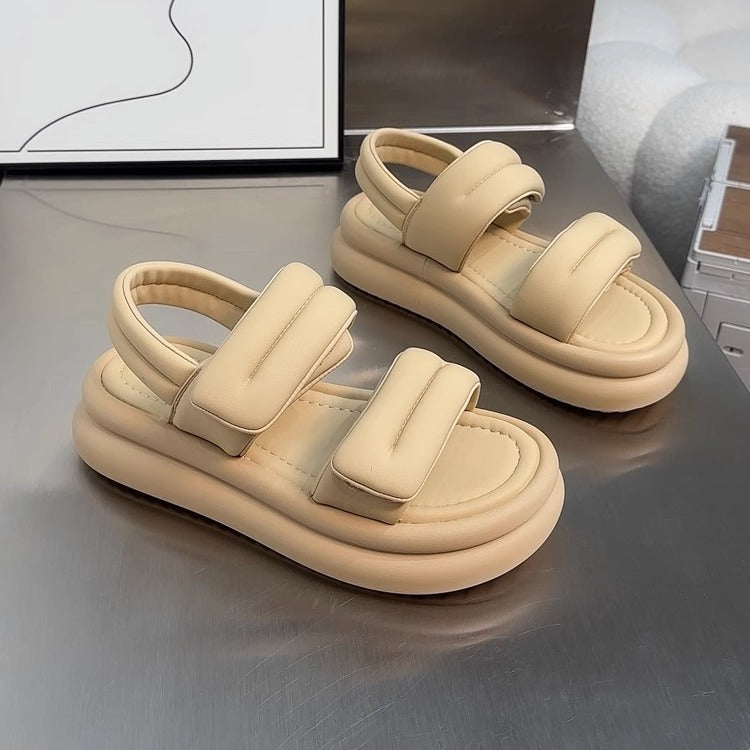 ZHIKE Women's Summer Thick-Soled Sandals with Velcro