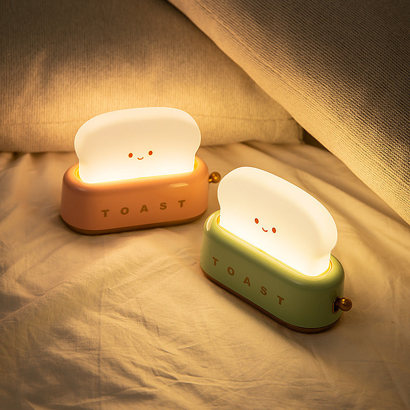 Creative LED Bread Machine Night Light with USB Charging