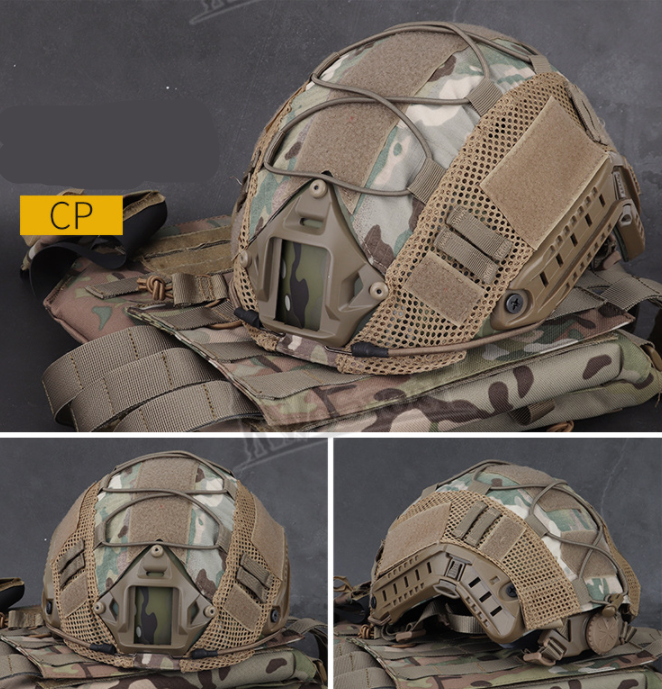 Outdoor CS Helmet Nylon Mesh Cover with Strong Protection