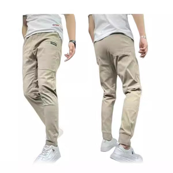 2023 Summer Ice Silk Men’s Casual Pants with Pockets