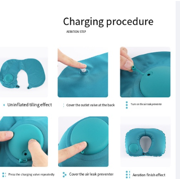 Inflatable U-Shaped Travel Pillow - Direct from Manufacturer