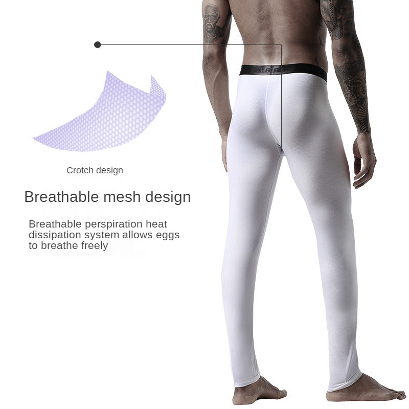 Men's Slim Fit Breathable Mesh Leggings for Autumn/Winter